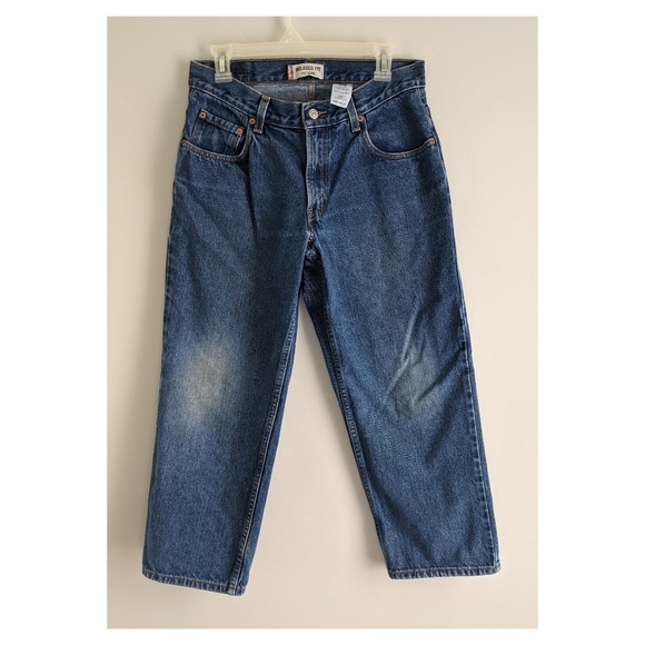 Vintage Levi's 550 Relaxed Fit, Tapered Leg Jeans Sz 32X27 High Rise Denim - Picture 1 of 6